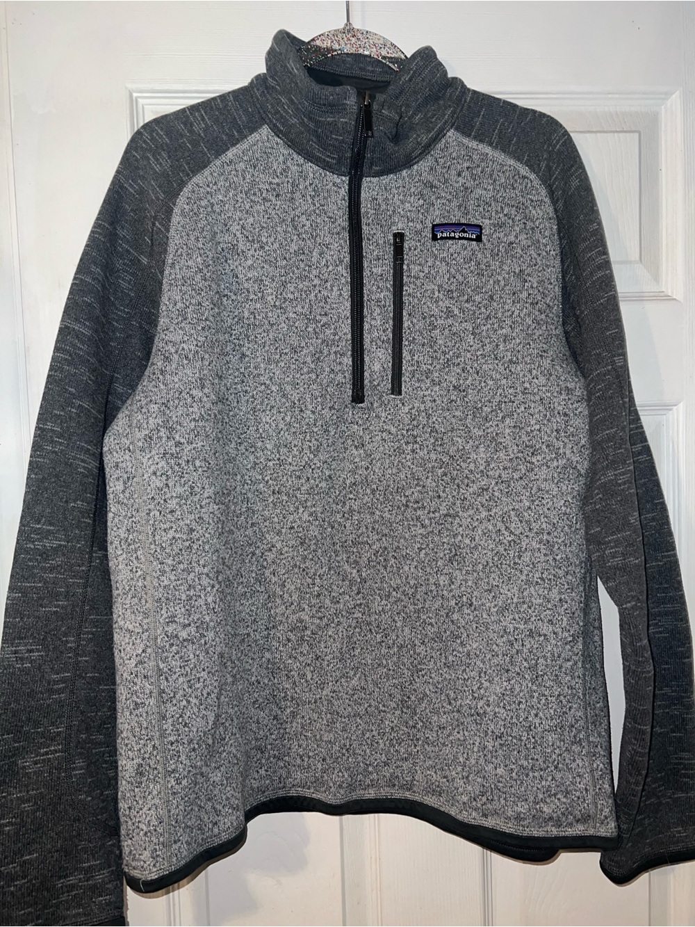 Patagonia men’s better sweater 1/4 zip fleece pullover men size large